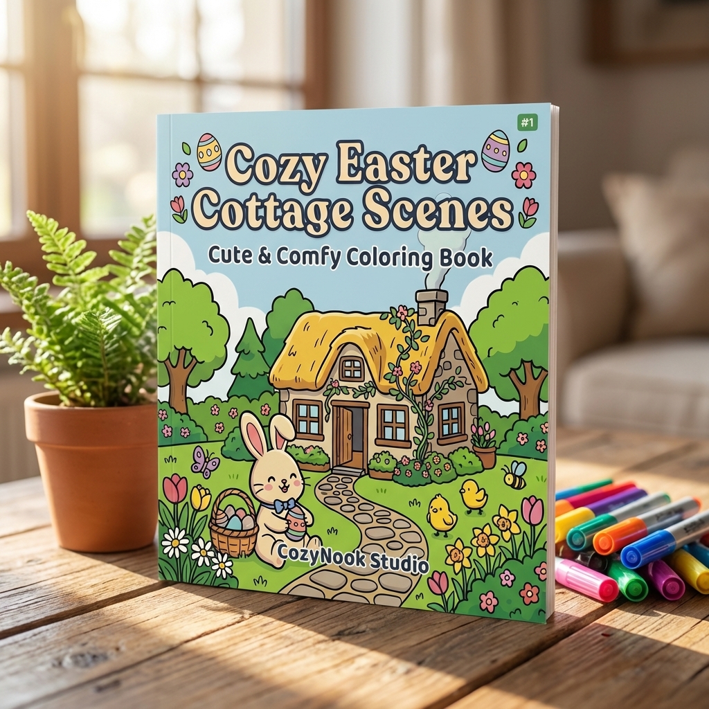 Cozy Easter Cottage Scenes